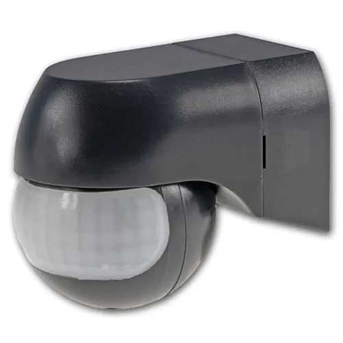 world-trading-net - Bewegungsmelder 180° CBM Slim, Farbe anthrazit, 1-800W, 12m, LED-geeignet, IP44
