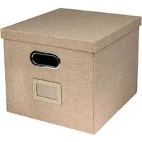 HMF 250473-27 Aufbewahrungsbox Deckel DIN A4 Hängeregister Kallax 33 x 37 x 28 cm
