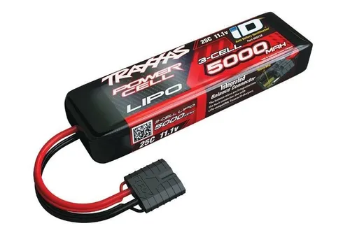 Traxxas Power Cell LiPo 5000mAh 11.1V 25C ID-Stecker - Akkus für Modellbau, Hard Case für optimale Sicherheit, ideal für E-Revo und E-Maxx, 5000mAh Kapazität für lange Laufzeiten.
