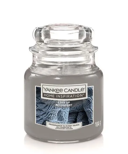Yankee Candle Duftkerze Kleines Glas Cosy Up 104 g, grau Duft Kerze Duftkerzen
