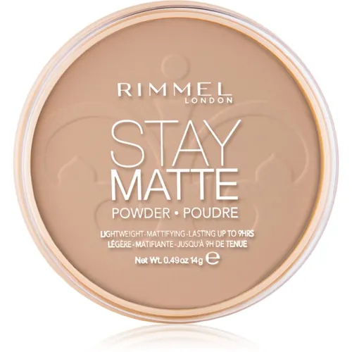 Rimmel Stay Matte Puder Farbton 010 Warm Honey 14 g