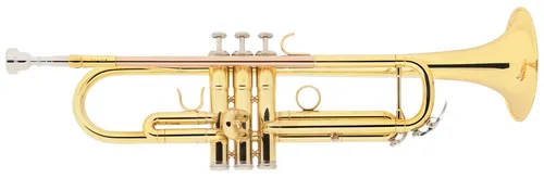 Classic Cantabile Trompete TR-30L mit Koffer & Mundstück - Professionelle Bb-Trompete mit Monel-Ventilen, Neusilber-Zügen und Goldmessing-Mundrohr. Ideal für Einsteiger und Profis, inklusive stabilen Koffer und Mundstück für optimalen Schutz und Einsatz.