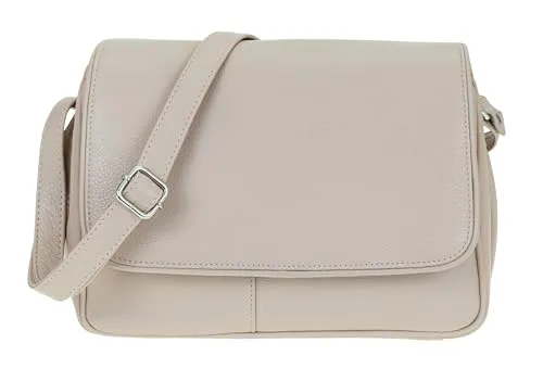 Alessandro Florenz Handtasche Damen Leder mittel klein - Umhängetasche aus 100% hochwertigem Echtleder mit optimaler Ordnung dank vielseitiger Fächer. Bequemer, verstellbarer Schultergurt für jeden Anlass.