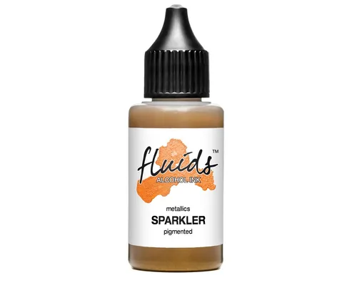 Fluids Alcohol Ink Sparkler, Alkoholtinte, Alkohol Ink für Fluid Art, gold