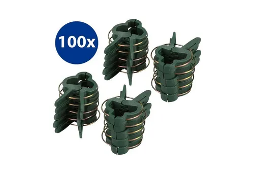 mumbi Gartenpflege-Set Gartenpflege-Set 100x Pflanzenclips Klein Pflanzenklammern Rankhilfe