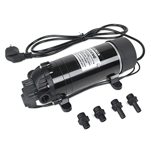 BACOENG AC220V 160 PSI Selbstansaugende Druckwasserpumpe Membranpumpe Trinkwasserpumpe 5.5 Ltr./Min