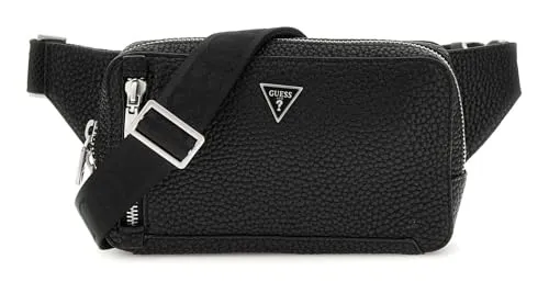 GUESS Torino Bauchtasche Schwarz - Praktische GUESS Bauchtasche für alle Abenteuer. Mit kompakten Maßen von 23 x 13 x 6 cm bietet sie ausreichend Platz für Ihre Essentials. Vielseitig tragbar – um die Hüfte oder crossover. Ein Must-Have für jede Garderobe!