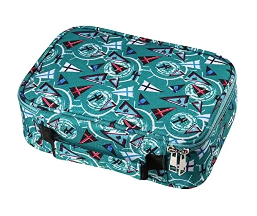 EDATOFLY Federmäppchen, 72 Schlitze Federmappe Federtasche Großes Mäppchen Bleistift-Beutel Farbige Bleistifte Halter für Jungen Mädchen Schule Büro Kunst (Grün)