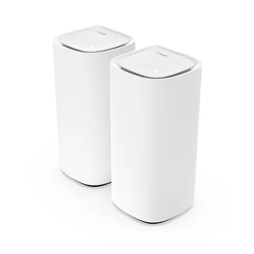 Linksys Velop Pro WiFi 6E Mesh-System MX6202-KE - Router mit 6-GHz-Band-Zugriff, bis zu 5,4 Gbit/s und Mesh-Abdeckung für bis zu 550 m² – ideal für große Haushalte mit vielen Geräten.