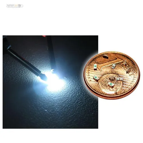 SMD LED 0603 Weiß SMDs weiße mini LEDs white bianco 10