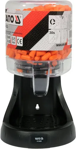 TRIZERATOP Kapselgehörschutz Spender mit Gehörschutzstöpseln SNR 38 - Praktischer Spender mit 250 Paar bunten Gehörschutzstöpseln, ideal für Lärmschutz in lauten Umgebungen. Komfortabel und einfach zu handhaben.