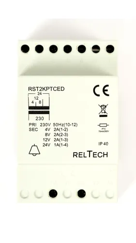 Reltech RELTECH Sicherheitstransformator RST2PTCED 4-8-12-24V