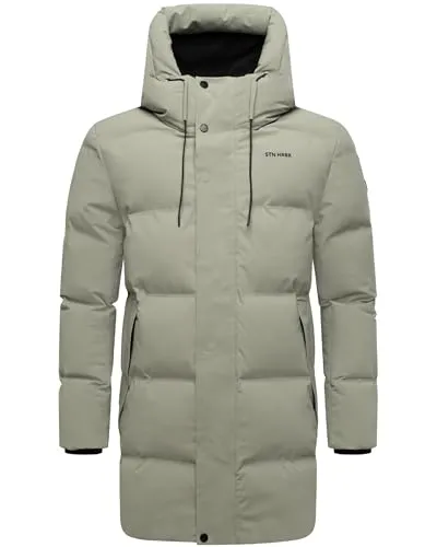STONE HARBOUR Herren Steppjacke Darianoo XX Silver Grey Gr. L - Moderne Steppjacke für stilbewusste Männer: wasser- und windabweisend, mit wärmendem Fleecefutter und praktischen Taschen. Ideal für kalte Wintertage und vielseitig kombinierbar.