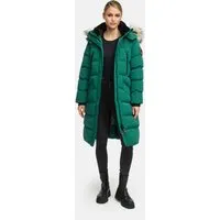 Marikoo Damen Winterjacke Schneesternchen – Lang mit Kapuze & Fellkragen - Die Schneesternchen Winterjacke von Marikoo überzeugt mit wasser- und windabweisendem Material und hochwertiger Wattierung für optimalen Komfort. Flexibel durch abnehmbaren Kunstfellkragen und Kapuze, ideal für kalte Tage.