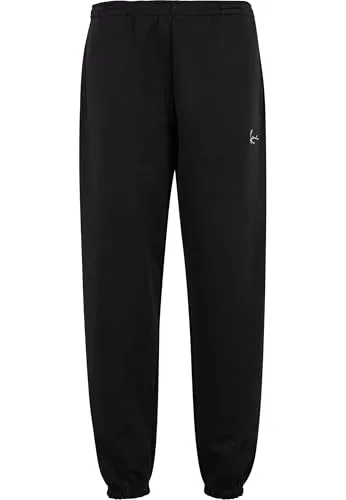 Karl Kani Small Signature Essential Baggy Sweatpants Black, L - Wanderhosen mit echtem Baggy Fit: Weiter Schnitt und robuster Sweatstoff für maximalen Komfort und lässigen Streetwear-Look.