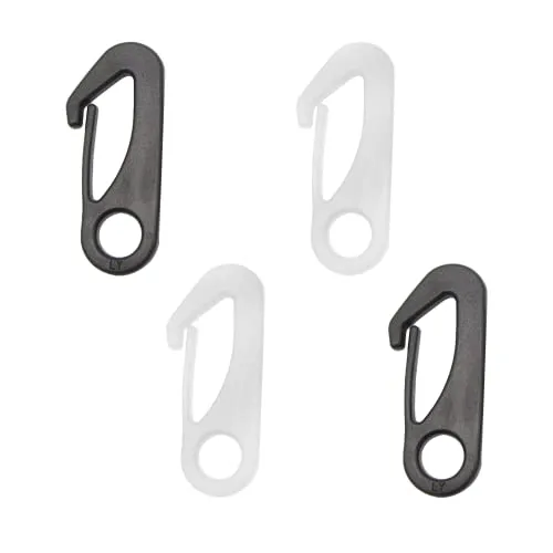 Lmyzcbzl Nylon Fahnenmastklammer Karabinerhaken, 4 Stück Fahne Karabinerhaken, Flaggenmast Zubehör, Fahne mit Seil am Fahnenmast Befestigen