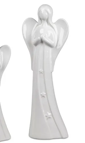 formano Dekofigur Engel BASIC 50cm Weiß - Elegante Dekofigur Engel aus Keramik, Höhe 50cm. Ideal für stilvolle Wohnakzente und eine harmonische Atmosphäre. Perfekt für die Dekoration in jedem Raum.