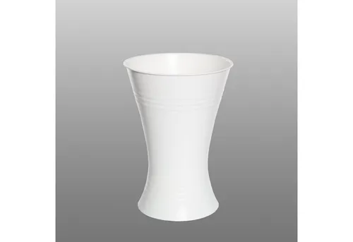 WIBO Kunststofftechnik GmbH Dekovase Floristvase X-Form, Weiß, H 35 cm - Stabile Floristvase X-Form in elegantem Weiß, 35 cm hoch und 23 cm Durchmesser. Ideal für kreative Blumenarrangements und den professionellen Einsatz.