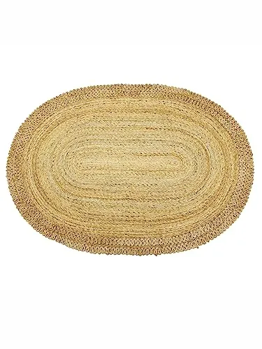 carpetfine Sisalteppich Juteteppich Luca - Flachgewebe-Teppiche, handgewebt aus 100% Naturfaser, verleihen jedem Raum ein gemütliches Boho Flair und sind besonders robust und weich.