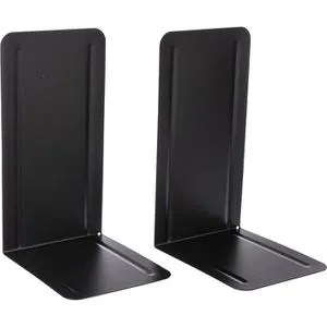 Alco Buchstütze 4303-11, hoch, schwarz, 13 x 24cm, aus Metall, 2 Stützen, 2 Stück