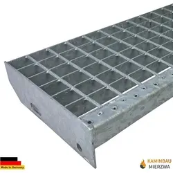 Treppenstufe aus feuerverzinktem Stahl 1200mm