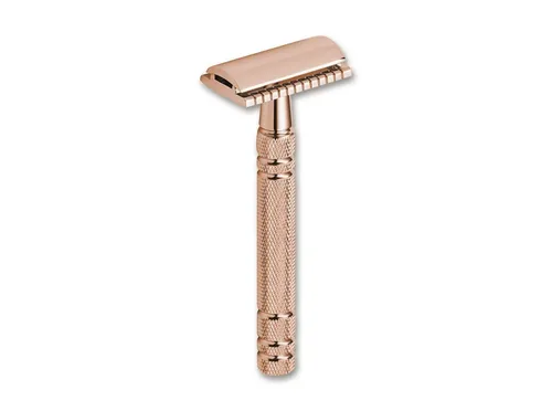 Böker Universalmesser Rasierhobel Boraso Rose Gold - Eleganter Rasierhobel mit hochwertigem Roségold-Finish. Der strukturierte Griff sorgt für sicheren Halt, auch bei Nässe. Ideal für eine gründliche und komfortable Rasur.