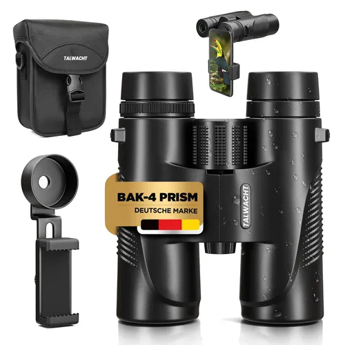Fernglas 10x42 für Erwachsene – HD BAK4 Prisma, wasserdicht & beschlagfrei