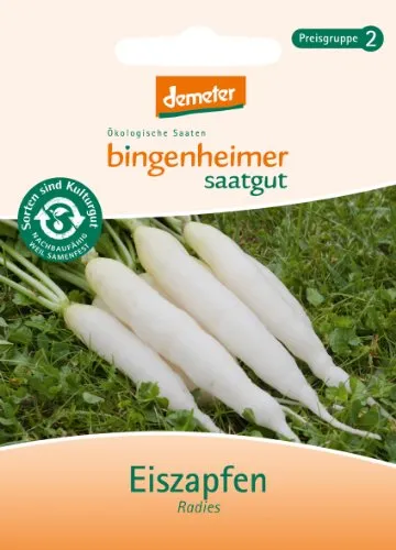 Bingenheimer Saatgut - Radieschen Radies Eiszapfen - Gemüse Saatgut / Samen