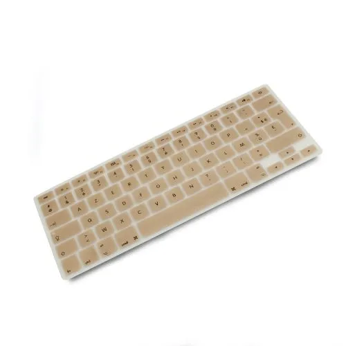 Silikon Tastaturschutz QWERTY Französische Tastatur für MacBook Pro Gold-Farbe