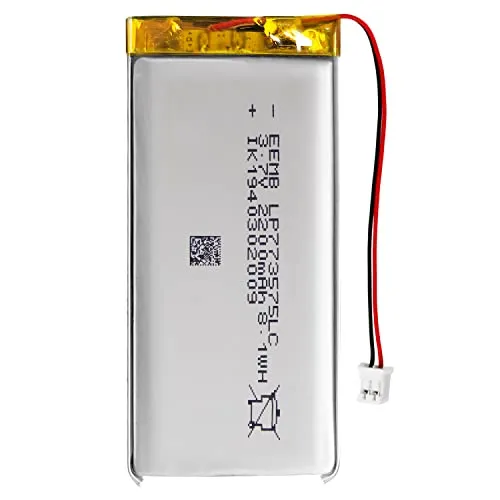 EEMB Lithium Polymer Akku 3,7 V 2200mAh 773575LC Wiederaufladbarer Lipo-Akku mit JST-Anschluss für VXI Blue Parrott – bestätigen Sie die Polarität des Geräts und des Anschlusses vor dem Kauf