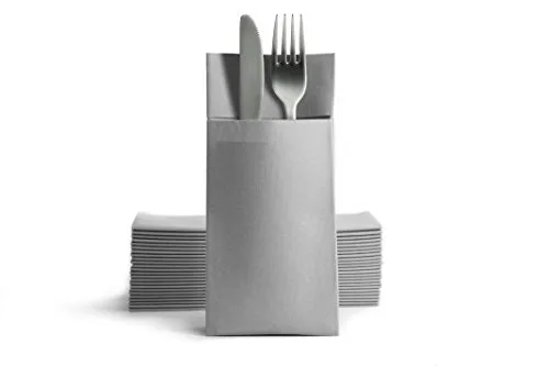 Alvotex Airlaid Besteckservietten 39x40cm 50/1 - GREY (397)