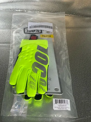 Motorradhandschuhe Gelb von 100 %