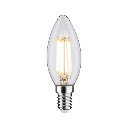 Paulmann 28643 LED Lampe Filament Kerze 6,5W Klassik Leuchtmittel Klar 2700K Warmweiß E14