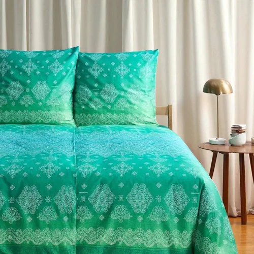 Bassetti Satin Bettwäsche KERALA, V1 Smaragd in grün von Bassetti