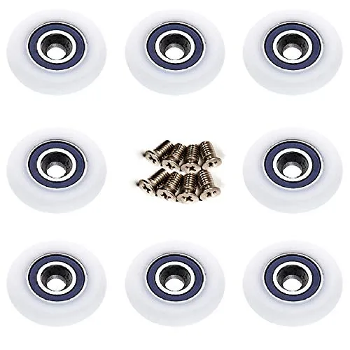 Duschkabine Rollen Ersatzteile Rollenführung Dusche Edelstahl Duschkabinen Rollen 25mm Duschkabine Rollen Set 8stk mit Schrauben M5