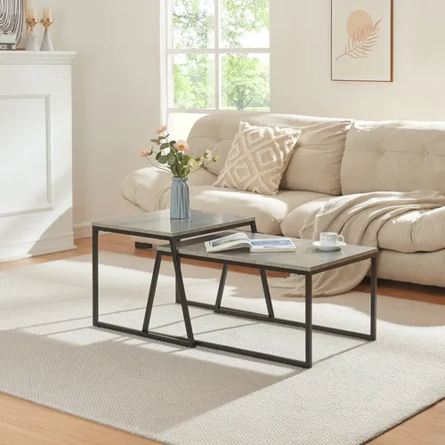 [en.casa] Satztisch Hyllestad 2er Set