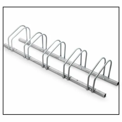BITUXX MS-16135 Fahrradständer - 5er Aufstellständer für Fahrräder - Fahrradständer & Aufbewahrung, stabiler Edelstahlständer für bis zu 5 Fahrräder, maximale Belastbarkeit von 45 kg, ideal für öffentliche Plätze oder Garagen.