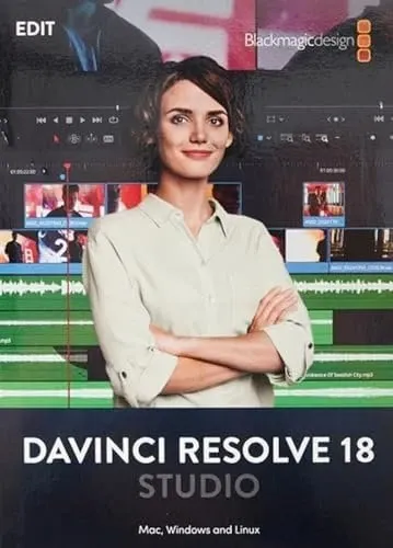 Blackmagic Design DaVinci Resolve Farbkorrektur-Software - Professionelle Farbkorrektur-Software für Mac, Windows und Linux - ideal für kreative Projekte mit flexibler Gestaltung und langlebiger Robustheit.