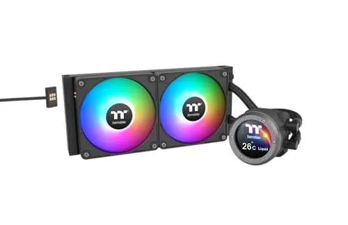 Thermaltake TH280 V2 Ultra EX ARGB Sync - CPU Wasserkühler mit RGB-Beleuchtung, leistungsstark und leise für optimale Kühlung