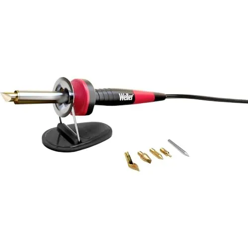 Weller WLIWBK1523C Brandmalkolben-Set 230V 430°C - Lötgeräte, 8-teiliges Set für Brandmalerei mit präzisem Kolben für kreative Projekte auf Holz und Leder.