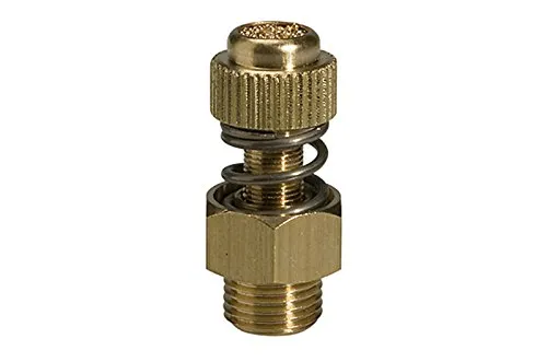 RIEGLER 113370-561.1 Schalldämpfer mit Federeinstellung, G 1/8, SW 13, 1Stk