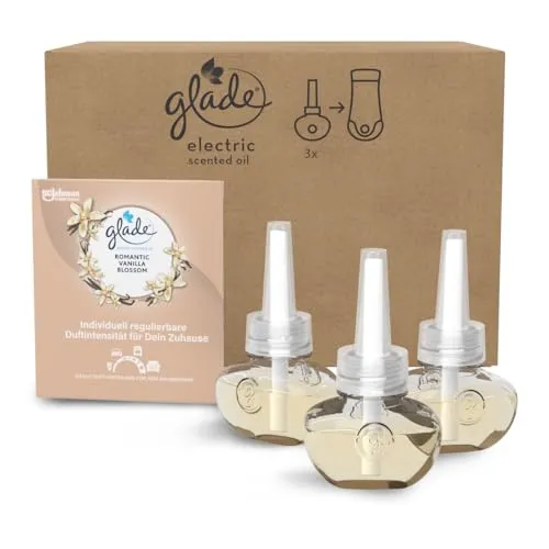Glade Electric Scented Oil Nachfüller, Elektrischer Raumduft, 3er Pack