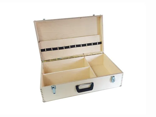 Werkzeugkoffer Holz mit Schloss