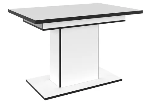 HELA Esstisch Ariana Bestseller - Esstisch, ausziehbar von 120 auf 160 cm, mit FSC®-zertifiziertem Holzwerkstoff und stilvollem Design in schwarz/weiß – ideal für jedes Esszimmer.