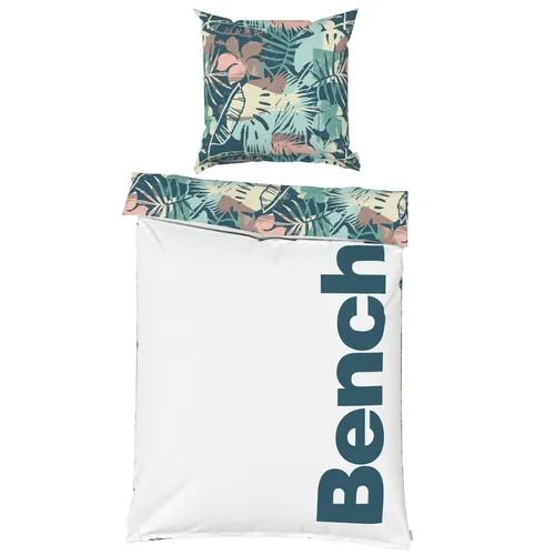 Bench Bettwäsche-Set Nature Inspired - Bettwäsche-Set aus 100% Baumwolle mit exotischem Dschungelmuster, hautsympathisch und pflegeleicht, für einen angenehmen Schlaf und stilvolle Einrichtung.