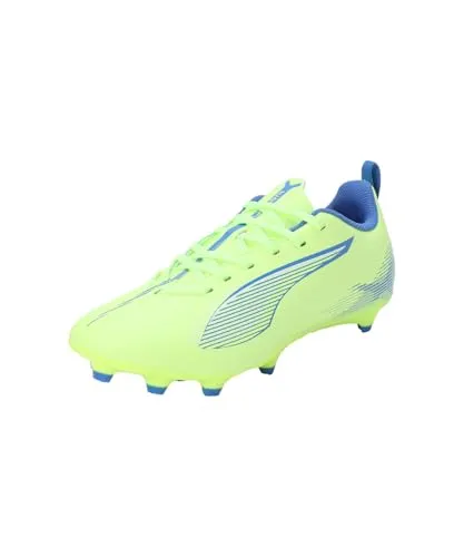 Puma Ultra 5 Play FG/AG Jr Fußballschuhe - Grün EU 37 - Fußballschuhe für Kinder mit SPEEDSYSTEM-Außensohle für maximale Beschleunigung. Ideal für festen Boden und Kunstrasen, bietet optimale Traktion und Stabilität.