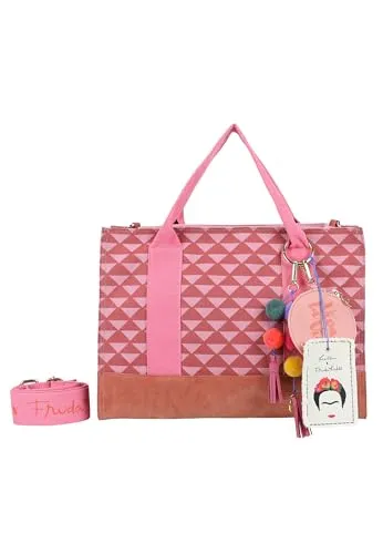 Fritzi aus Preußen Fritzi x Frida Kahlo Shopper Tasche 40 cm pink