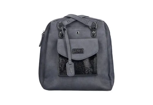 Rieker H1036-14 (1/ozean/black) - Trendy Rucksack - Umhängetaschen mit vielseitigen Tragemöglichkeiten: als Rucksack oder Umhängetasche, aus pflegeleichtem Materialmix und bietet zahlreiche Fächer für optimale Organisation.