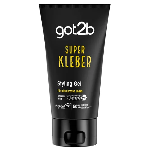 150ml Schwarzkopf got2b Super Kleber ultra krasser Halt Wasserfestes Styling Gel