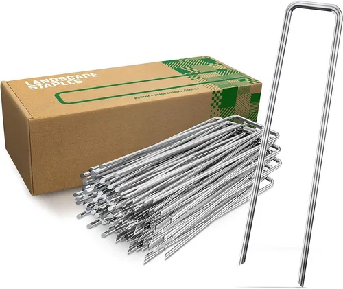 GardenGloss Bodenanker Erdanker Verzinkt, 200mm lang, 25mm breit, Ø 3.8mm, (25-St), Spitze Enden